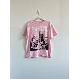 Hot Topic Melanie Martinez "Dragon Castle" Portals Pink T-shirt XL Soft Goth